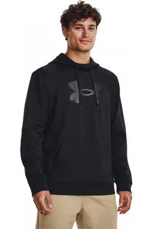 Under Armour Męska bluza treningowa nierozpinana z kapturem UA Armour Fleece Big Logo HD - czarna