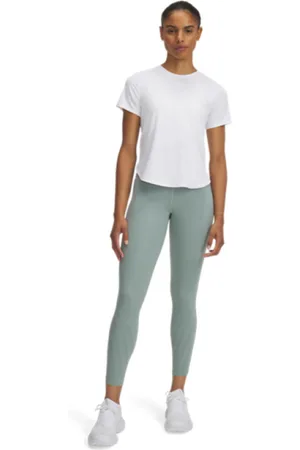 Under Armour Damskie legginsy do biegania UA Launch Elite Ankle Tights - zielone