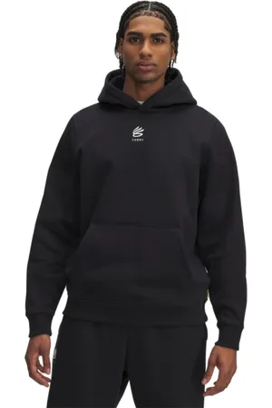 Under Armour Męska bluza dresowa nierozpinana z kapturem Curry Splash - czarna