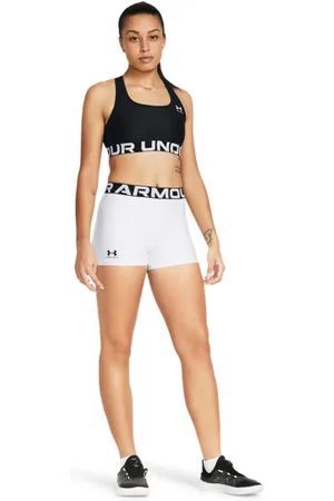 Under Armour Damskie legginsy krótkie treningowe UA Hg Authentics Shorty - białe