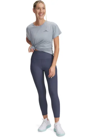 Under Armour Damskie legginsy treningowe Meridian Rib Ankle Leg - szare