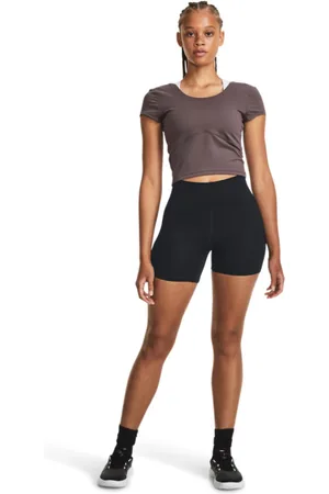 Under Armour Damskie legginsy krótkie treningowe Meridian Middy - czarne