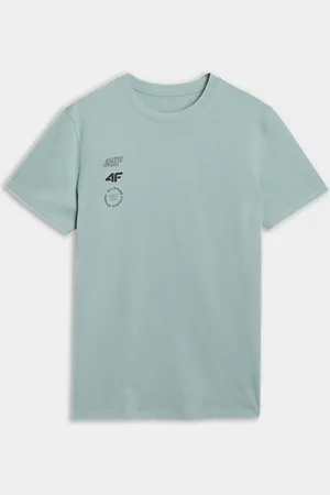 4F Męski t-shirt z nadrukiem RSS25TTSHM2850