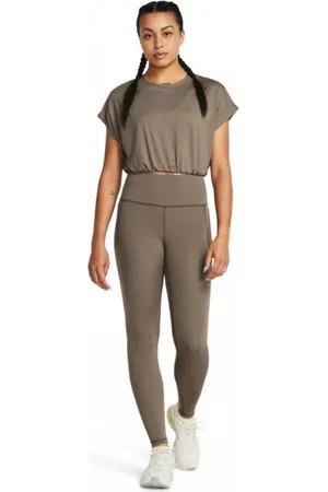 Under Armour Damskie legginsy treningowe Meridian Legging - brązowe