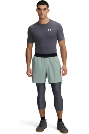 Under Armour Męskie legginsy treningowe UA Heat Gear Armour 3/4 Legging - szare