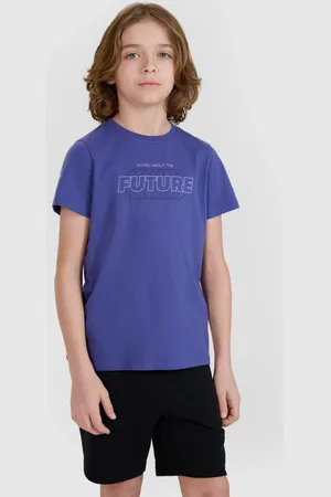 4F Chłopięcy t-shirt z nadrukiem 4F 4FJRSS25TTSHM2820