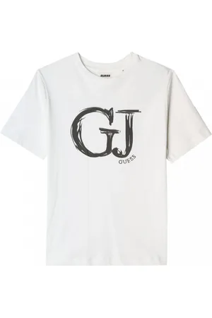 Guess Damski t-shirt z nadrukiem Sara - biały