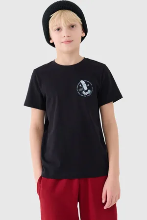 4F Chłopięcy t-shirt z nadrukiem 4F 4FJRSS25TTSHM2565