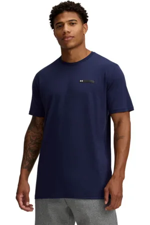 Under Armour Męski t-shirt z nadrukiem UA M LC Strip Logo SS