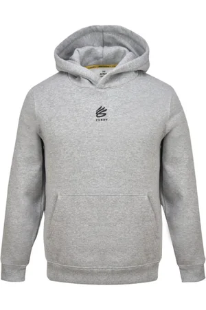 Under Armour Męska bluza dresowa nierozpinana z kapturem Curry Splash - szara