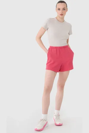 4F Damskie spodenki casual RSS25TSHOF699 - różowe