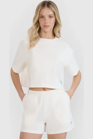 4F Damski t-shirt crop top WSS25TTSHF1977