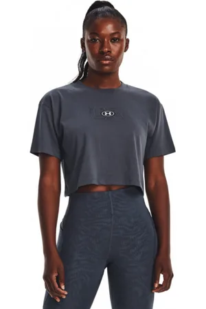 Under Armour Damski t-shirt z nadrukiem UA BRANDED LOGO CROP SS
