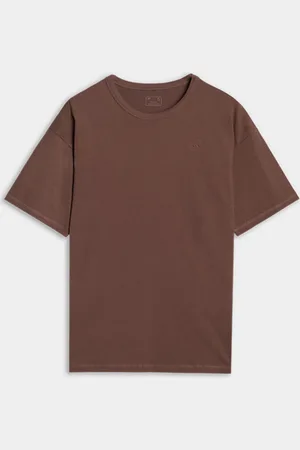 4F Męski t-shirt oversize WSS25TTSHU1972