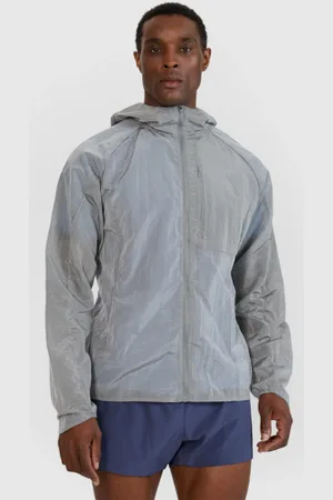 4F Męska kurtka do biegania Ultralight WSS25TTJAM698 - szara