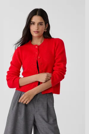 Stradivarius Kardigan z dzianiny z guzikami S