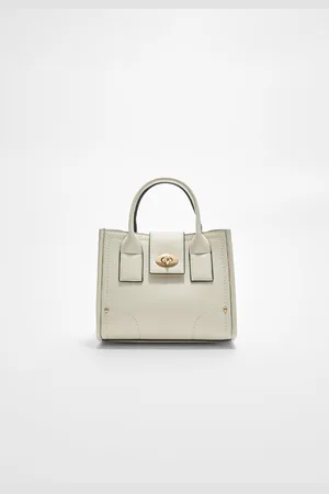 Stradivarius Zdobiona torba tote z przeszyciami OS