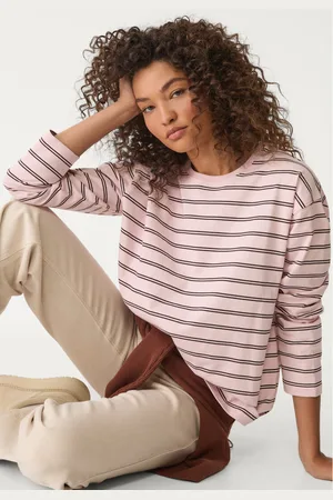 Stradivarius Koszulka oversize w paski XL