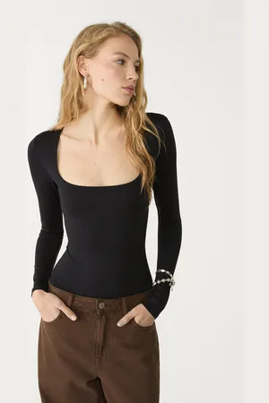Stradivarius Body z kwadratowym dekoltem XS