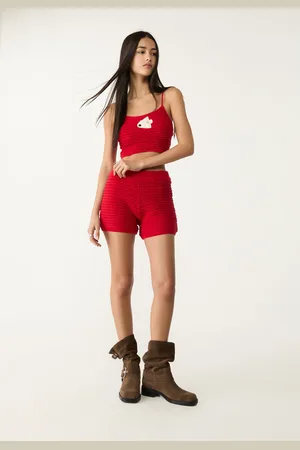 Stradivarius Dzianinowy top na ramiączkach L