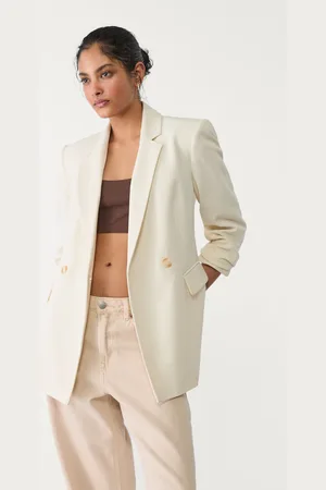 Stradivarius Dwurzędowa marynarka slim XS