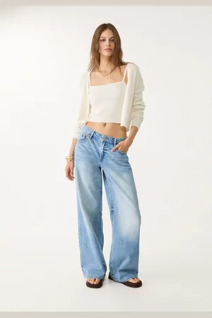 Stradivarius Dzianinowy top na cienkich ramiączkach S
