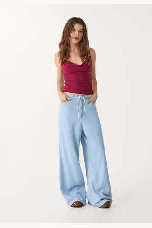 Stradivarius Drapowany top na ramiączkach S