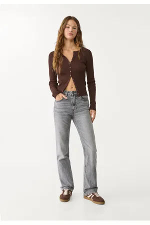 D98 proste jeansy w stylu vintage Średni