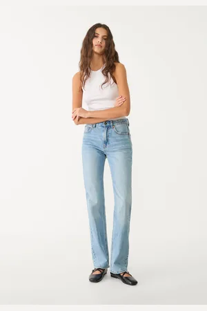 Stradivarius D98 proste jeansy w stylu vintage