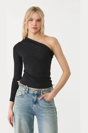 Stradivarius Asymetryczna koszulka XL