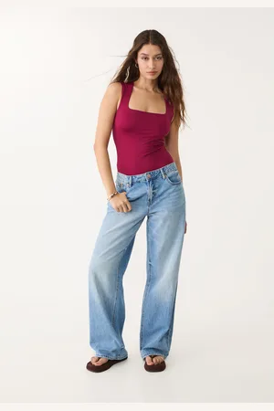Stradivarius Body poliamid z dekoltem kwadratowym XS