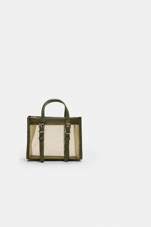 Stradivarius Siateczkowa torba shopper OS