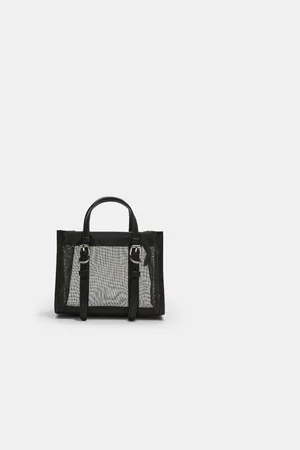 Stradivarius Siateczkowa torba shopper OS
