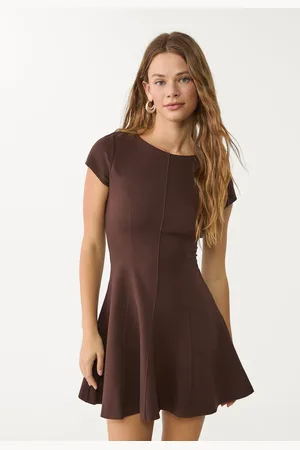 Stradivarius Sukienka z dzianiny Ponte di Roma z