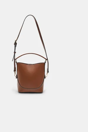 Stradivarius Mała torebka bucket z paskiem