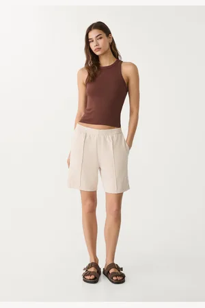 Stradivarius Miękkie bermudy XL