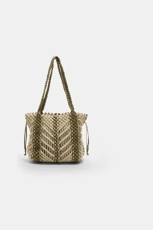 Stradivarius Makramowa torba tote OS