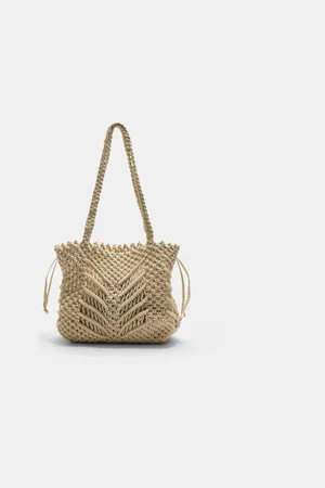 Stradivarius Makramowa torba tote OS