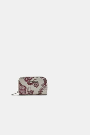 Stradivarius Jeansowy portfel z suwakiem OS