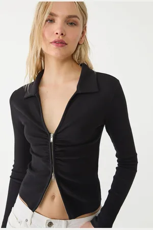 Stradivarius Top polo na suwak M