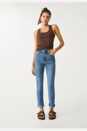 Stradivarius 1465 Jeansy mom fit typu slim