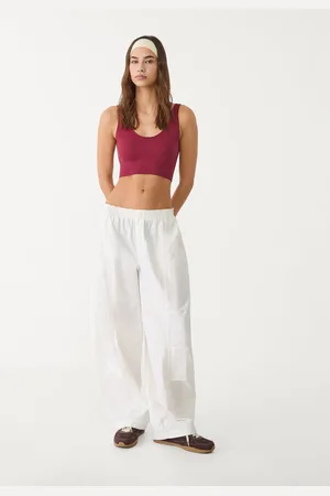 Stradivarius Techniczne spodnie balloon fit M