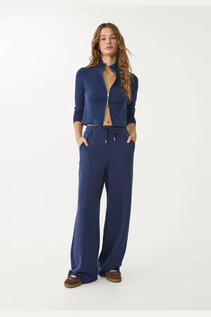 Stradivarius Miękkie spodnie palazzo XL
