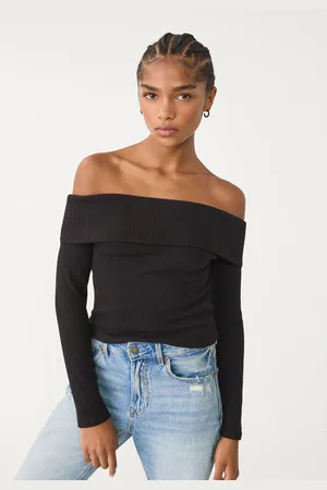 Stradivarius Top z odkrytymi ramionami XL