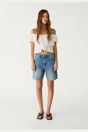 Stradivarius Luźny top z guzikami S