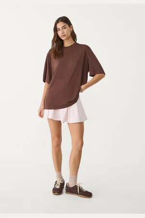 Stradivarius Koszulka oversize o miękkiej fakturze XS