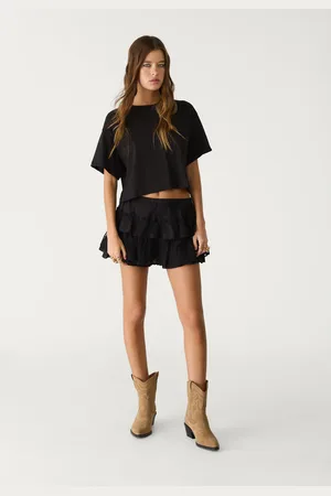 Stradivarius Krótka koszulka oversize XL