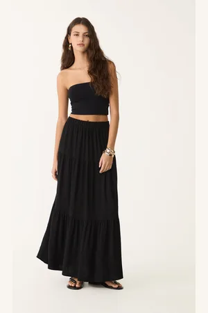 Stradivarius Spódnica maxi w stylu boho S