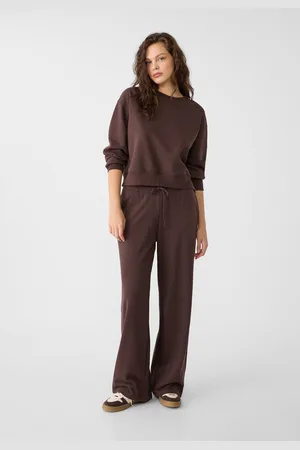 Stradivarius Spodnie jogger z szerokimi nogawkami M