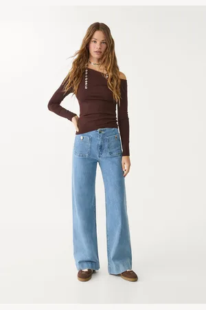 Stradivarius D77 Minimalistyczne jeansy z kieszeniami 38